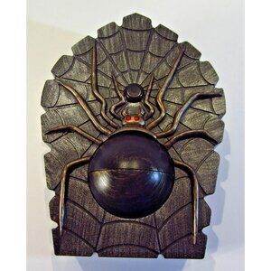 Gemmy Spider Doorbell Single Eyeball Halloween Hanging Door Bell